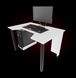 Геймерський ігровий стіл ZEUS GAMER-1 Білий GAMER-1 фото 5