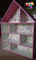 Кукольный дом серия «Эконом Макси» Design Service Двухцвет (В*Ш*Г) 1195*958*254мм белый/розовый