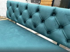 Офісний диван з коробкою, каретна стяжка, велюр зелений ST-2 1200*500*800h DS--2 фото