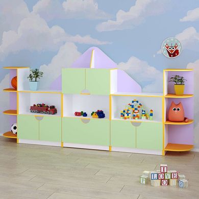 Дитяча ігрова стінка для іграшок Будиночок ST-1124 ST-1124 фото