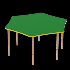 Дитячий шестимісний стіл із регулюванням висоти ST-014 ST-014 фото