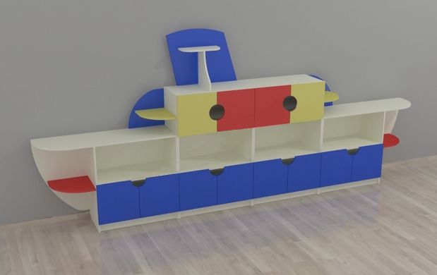 Дитяча ігрова стінка для іграшок Пароплав ST-1125 ST-1125 фото