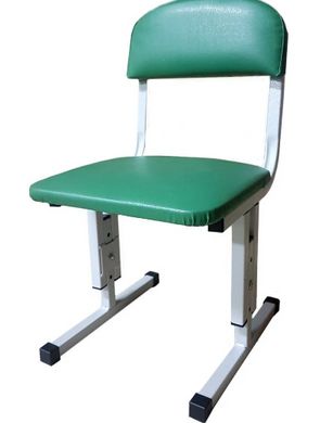 Стільчик метал із регулюванням кольорових шкірозамінок спинка, сидіння HPL 996-2 996-2 фото