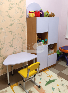 Шафа стелаж дитяча 700&times;380&times;1376h мм з блакитними фасадами ST-SH-097 ST-SH-097 фото