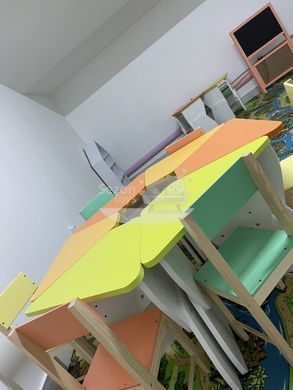 Дитячий столик Пелюстка Ромашка ЛДСП 18 мм ST-001 Лайм апельсин жовтий ST-001 фото