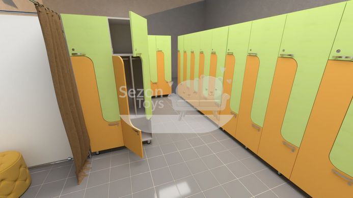 Шафа універсальна в установах, спортзал LOCKER 46 місць ST-218 ST-218 фото
