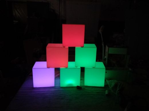 LED Куб меблевий світиться 50 на 50 см, 100 режимів підсвічування, пульт ДУ, TIA-SPORT sm-0823 фото