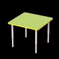 Дитячий стіл квадратний з регулюванням висоти Квадрат, 4 положення ЛДСП 18 мм ST-002 ST-002 фото