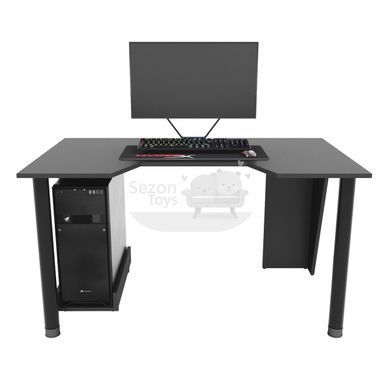 Геймерський ігровий стіл ZEUS 1350 мм, 18ЛДСП, GAMER-2 Чорний GM-2 фото