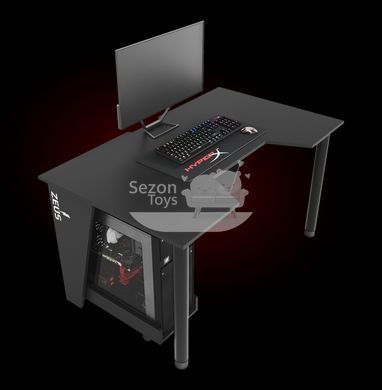Геймерський ігровий стіл ZEUS 1350 мм, 18ЛДСП, GAMER-2 Чорний GM-2 фото