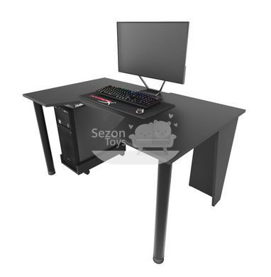 Геймерський ігровий стіл ZEUS 1350 мм, 18ЛДСП, GAMER-2 Чорний GM-2 фото