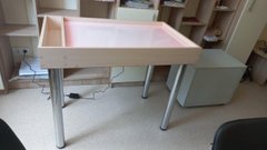 Світловий стіл пісочниця ЛДСП із відсіком для іграшок, кольорова підсвітка 1000*600*790 RAD-002 RAD-002 фото